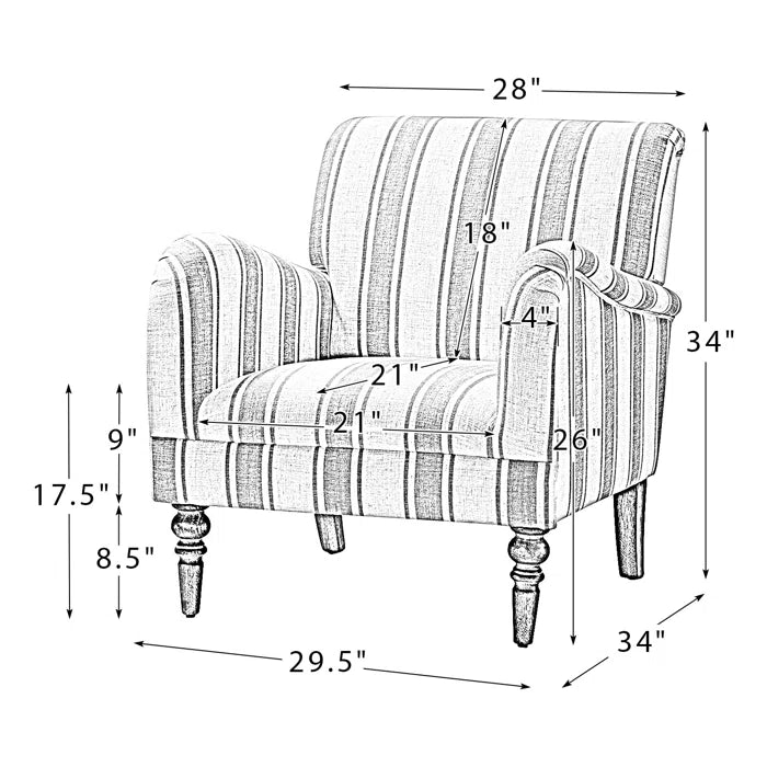 Parker Upholstered Armchair - Afday