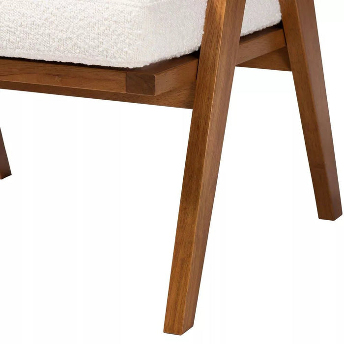 Chandigarh Rattan Accent Chair with Upholstery - Afday