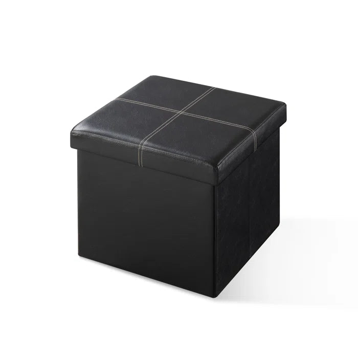 Brilon Vegan Leather Ottoman - Afday