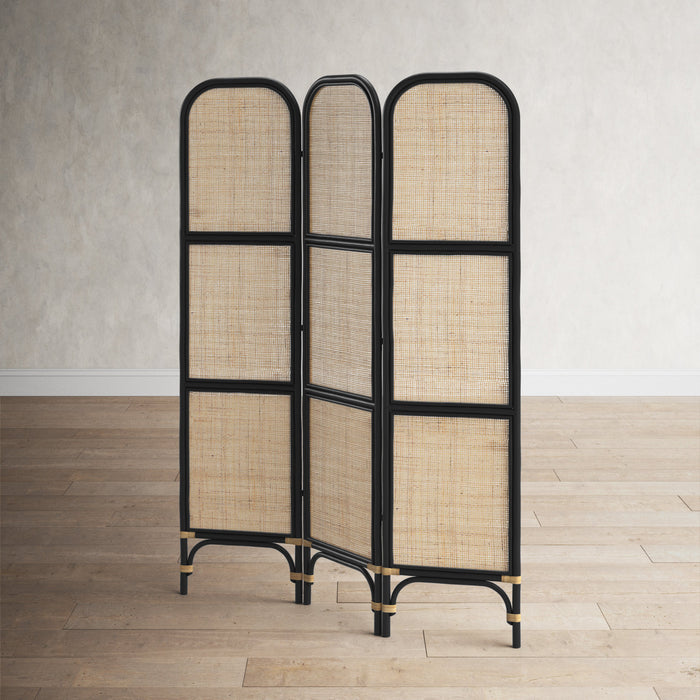 Alliah Rattan Panel Partition - Afday