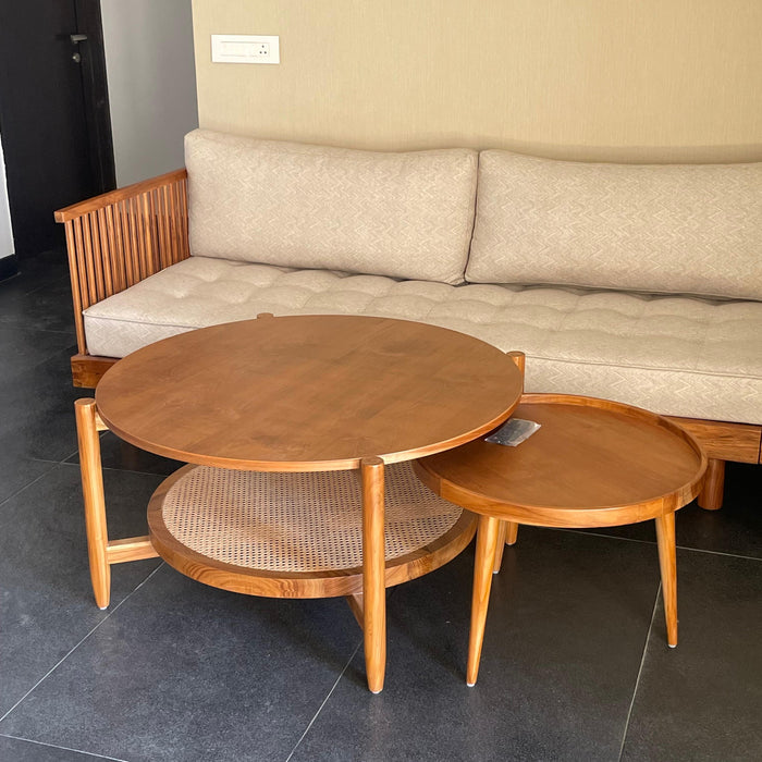 Rattan Nesting Center Table - Afday