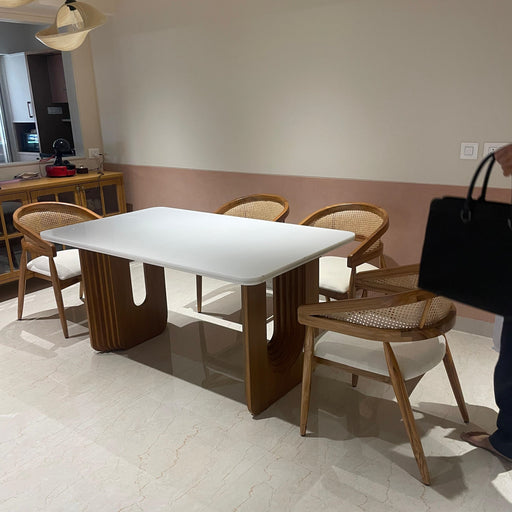 Arco Teakwood Cane Dining Chair - Afday