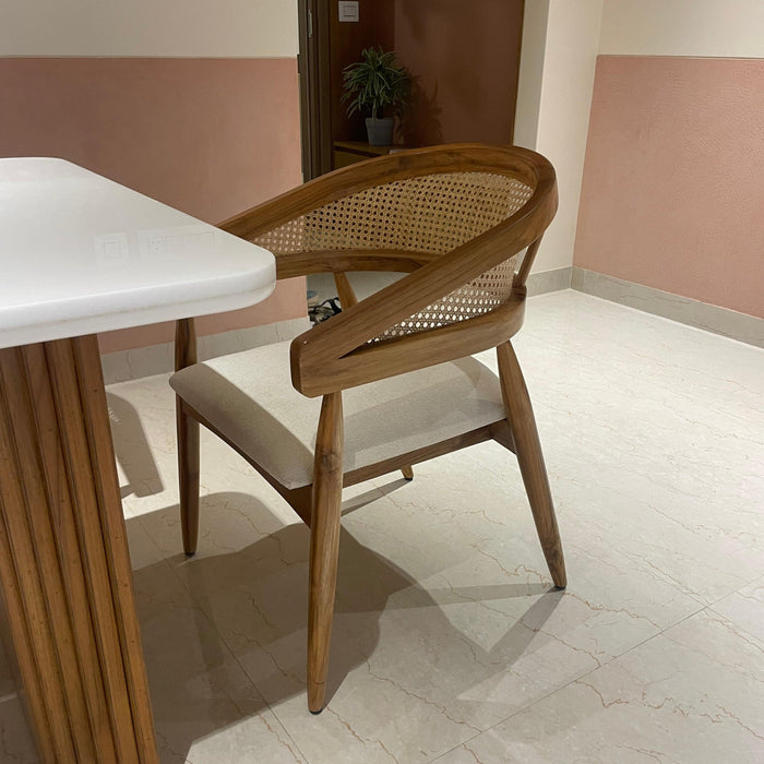 Arco Teakwood Cane Dining Chair - Afday