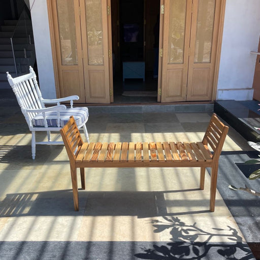 Stripped Solid Wood Bench - Afday