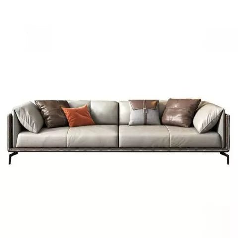 Adalea Faux Leather Sofa - Afday