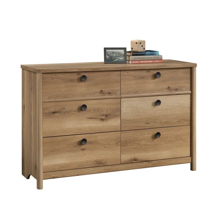Timber 6 Drawer Dresser - Afday