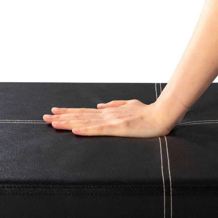 Brilon Vegan Leather Ottoman - Afday