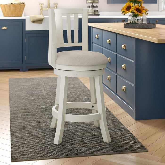 Antique White Bar Stool - Afday