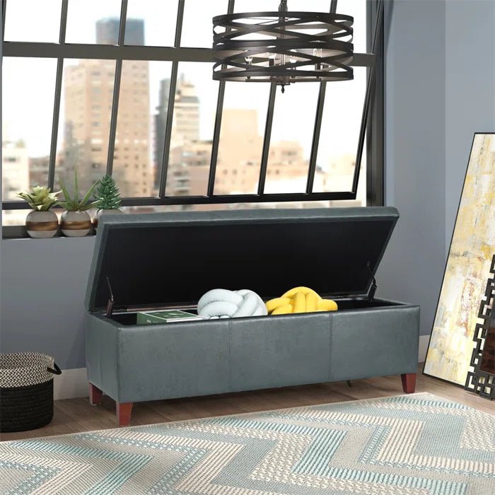 Chyles Upholstered Storage Bench - Afday