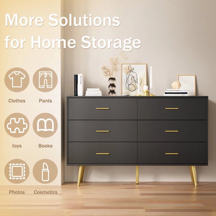 Kamily 6 Drawer Dresser - Afday