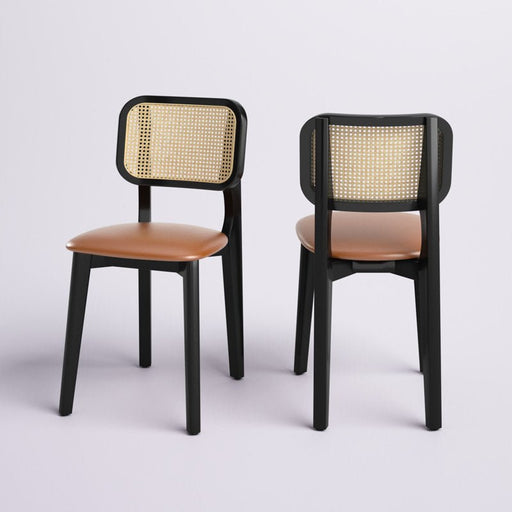 Kandy Black Rattan Dining Chair - Afday