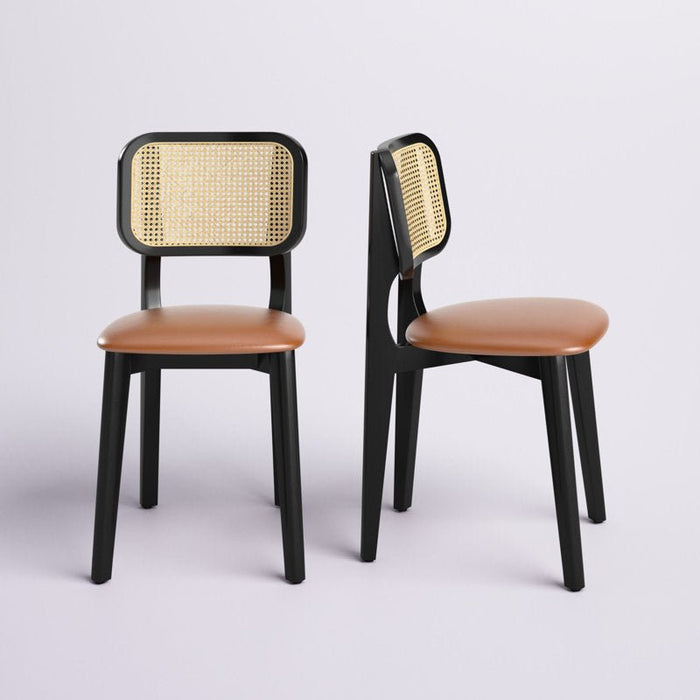 Kandy Black Rattan Dining Chair - Afday