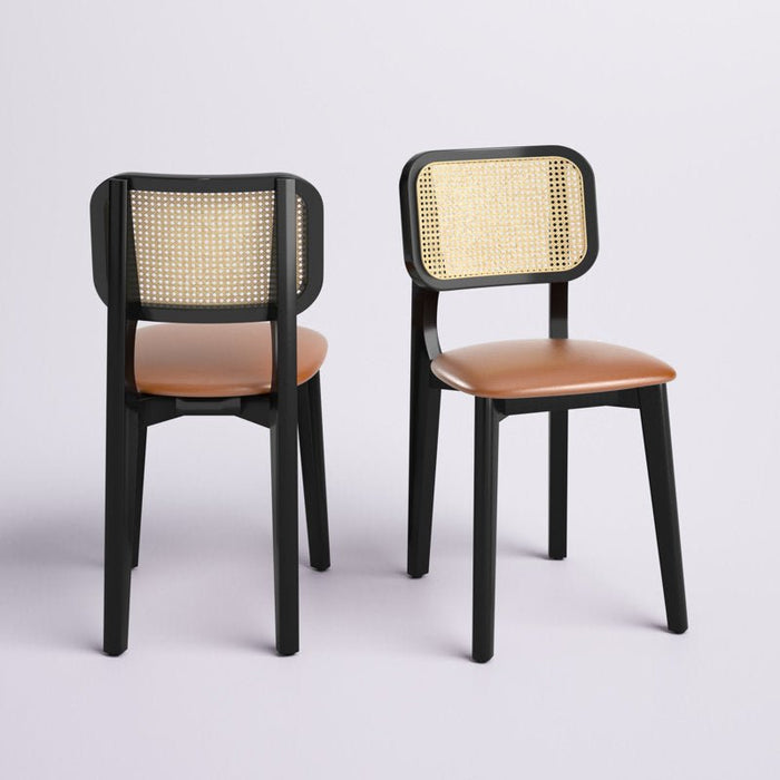 Kandy Black Rattan Dining Chair - Afday