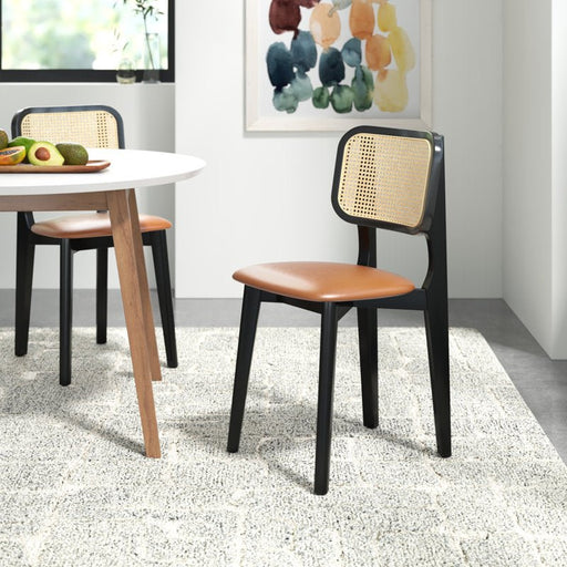 Kandy Black Rattan Dining Chair - Afday