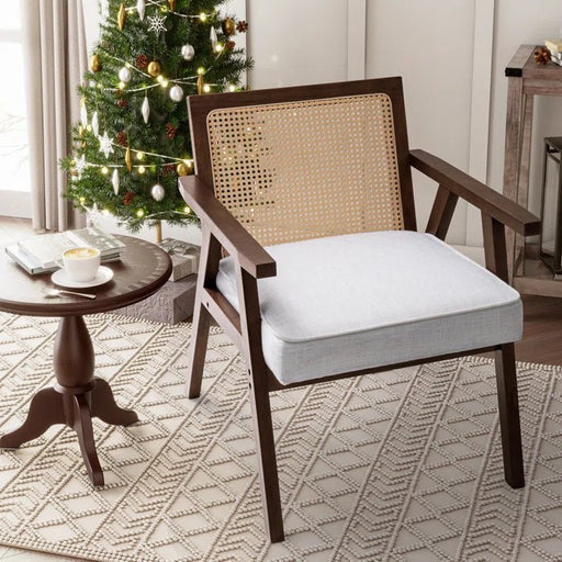 Vintage-Style Rattan Armchair - Afday