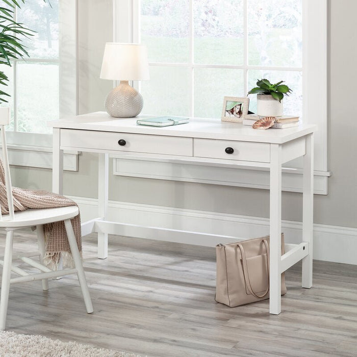 Soft White Office Desk - Afday