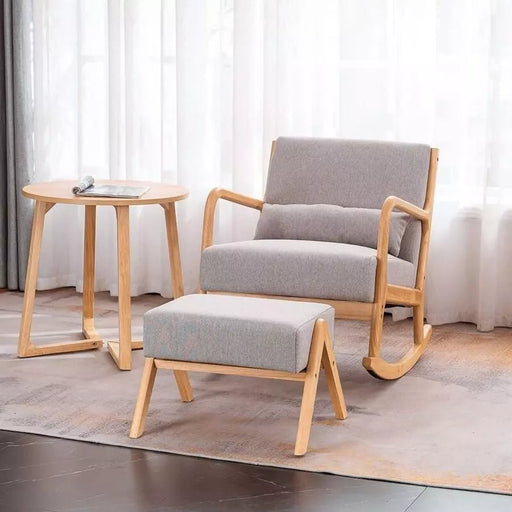 Bentley Rocking Chair with Ottoman - Afday