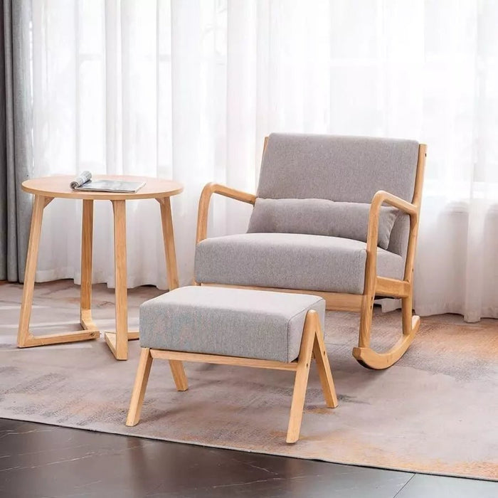 Bentley Rocking Chair with Ottoman - Afday
