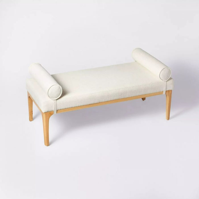 Randolph Bench with Bolster Pillows - Afday