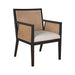 Verona Cane Back Fabric Arm Chair - Afday
