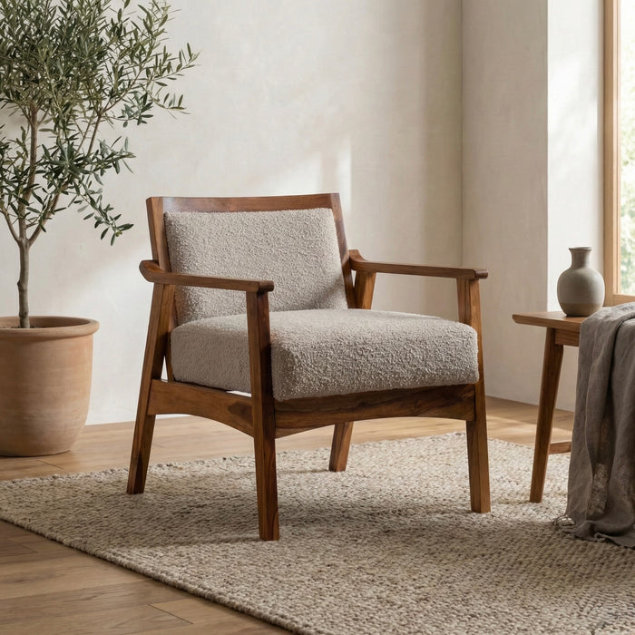 Giselle Wicker Upholstered Armchair - Afday