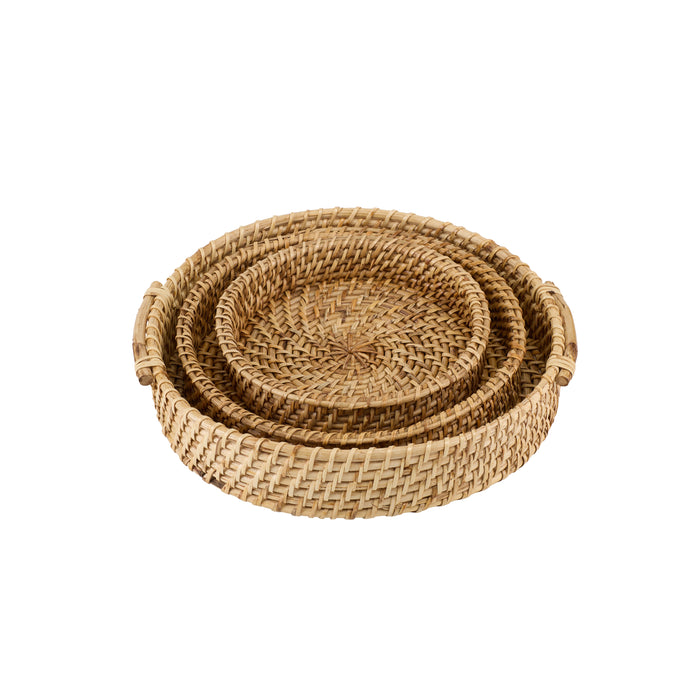 Luma Wicker Tray Set - Afday