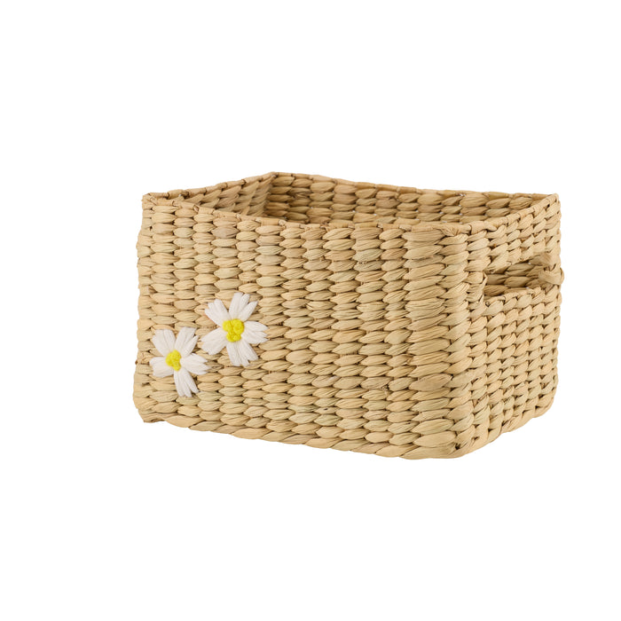 The Blossom Embroidered Wicker Basket Set - Afday
