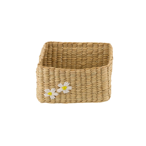 Zuri Embroidered Wicker Basket - Afday