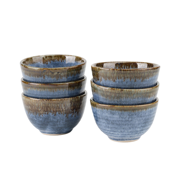 Azure Katori & Condiment Bowls Set of 6 - Afday