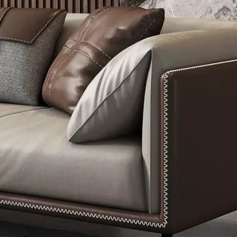 Adalea Faux Leather Sofa - Afday