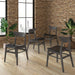 Black Upholstered Dining chair - Afday