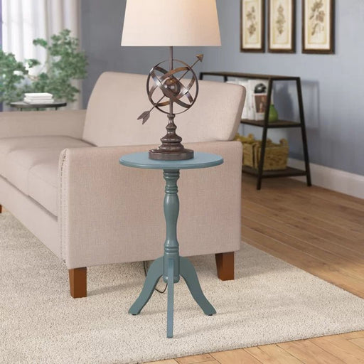Turquoise Blue End Table - Afday