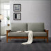 Hills Wooden Arm Sofa - Afday